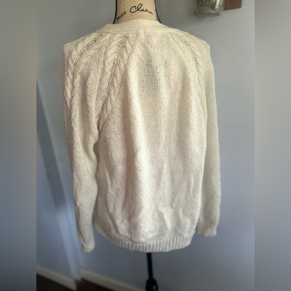 Essex Junction vintage cable knit cardigan grandma  cottagecore prairie pioneer - Picture 5 of 9